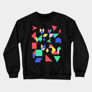 Geometric Cats colourful Crewneck Sweatshirt